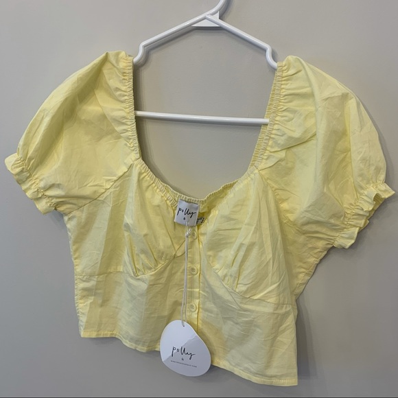 Princess Polly Yellow Top - Picture 1 of 2